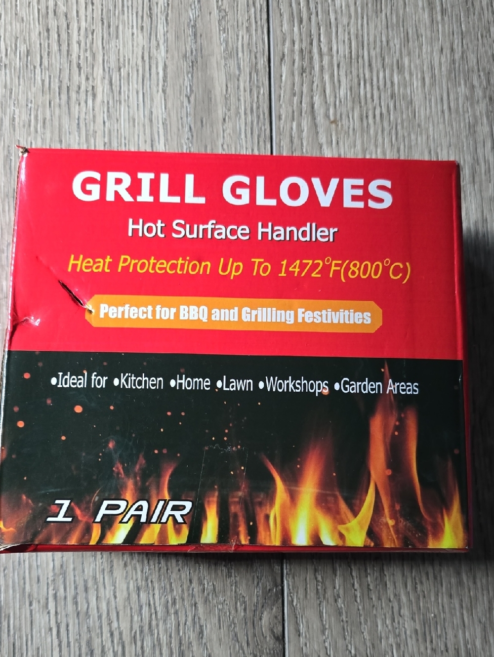 Red Grill Gloves - Heat Protection Hot Surface Handler